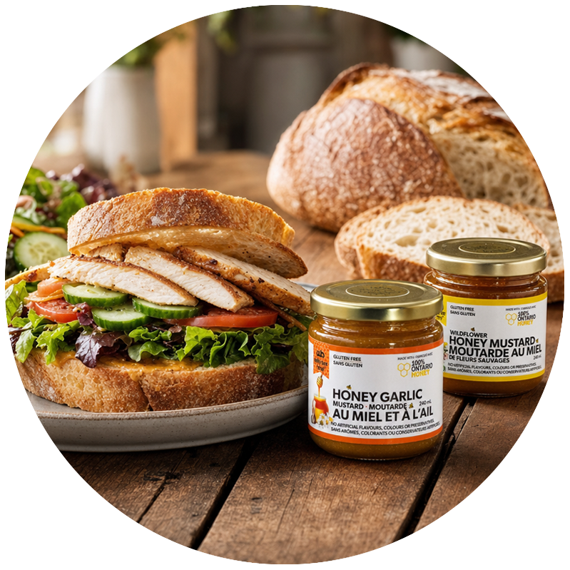 Honey mustards, Linden's Gourmet, wildflower nectar, local beekeeper, Whitevale, Durham, Pickering
